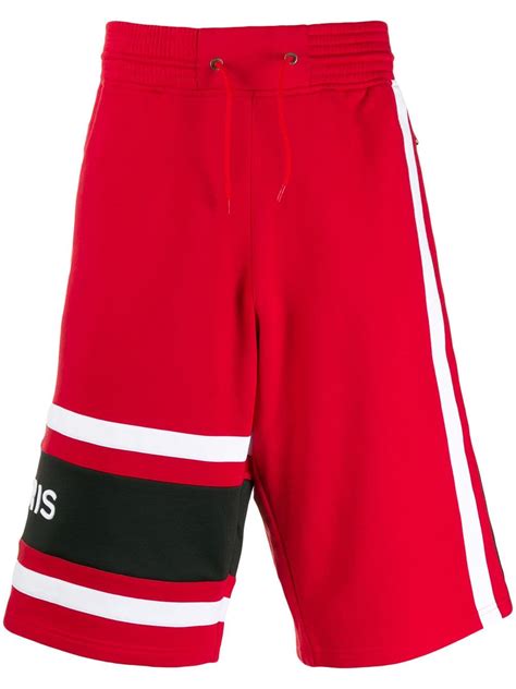 givenchy paris red shorts|givenchy track pants.